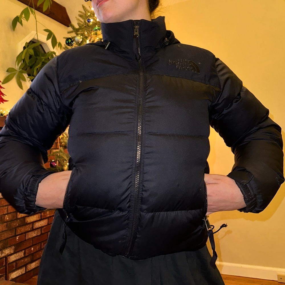 North face Nuptse Puffer Coat in Navy